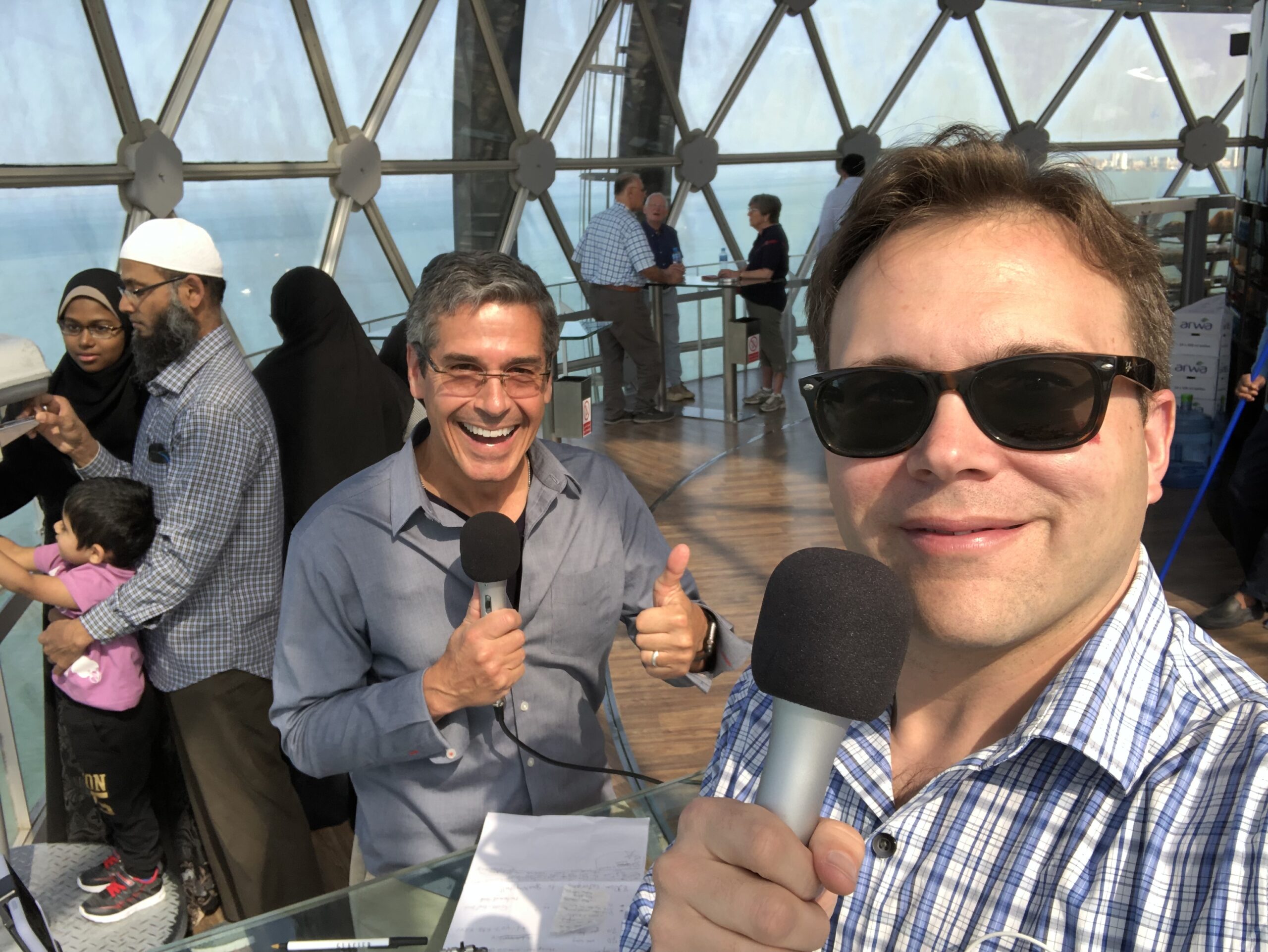 Recording a Podcast from Kuwait Towers